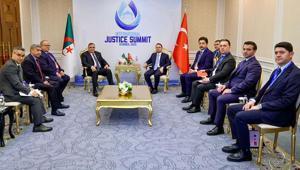 Bakan Gürlek, Arnavut ve Cezayirli mevkidaşlarıyla görüştü