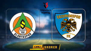 CANLI | Süper Ligde Alanyaspor - Erzurumspor FK maçı