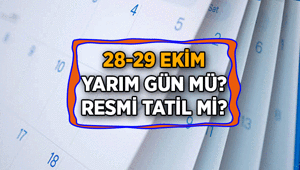 Bu ay 1,5 günlük resmi tatil var mı 28 Ekim okullar, işler yarım gün mü, tatil mi 29 Ekim Cumhuriyet Bayramı resmi tatil mi