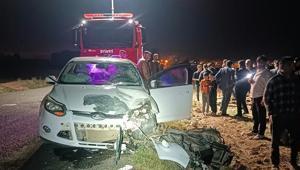 Mardin Kızıltepede otomobil ile motosiklet çarpıştı: 1 ölü, 1 yaralı