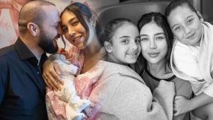 Berkay ve Özlem Ada Şahinden aile pozu Kızlarıyla Dubaideler