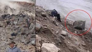 Ağrı Dağı’nda heyelan Dağcılar üzerine yuvarlanan dev kayalardan kaçarak kurtuldu
