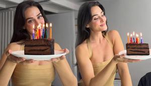 Esra Bilgiç 34 yaşına girdi Doğum günü pozlarına beğeni yağdı