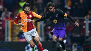 Galatasaray - Barcelona maçında Lamine Yamalın Eren Elmalıya çalımı gündem oldu Literatüre geçti