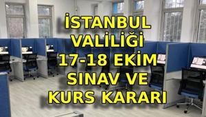 HAFTA SONU EHLİYET SINAVI VE KURSLAR YOK MU, İPTAL Mİ Son dakika İstanbul Valiliği 17-18 Ekim kurs ve sınav açıklaması