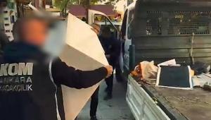Ankarada kaçak elektronik sigara ve tütün satan adrese baskın: 9 gözaltı