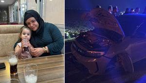 Hataydan yürek yakan haber Anne ile 4 yaşındaki kızı feci kazada can verdi