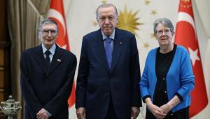 Cumhurbaşkanı Erdoğan, Prof. Dr. Aziz Sancarı kabul etti