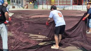 Marmara Denizinde 800 kilogram hayalet ağ çıkarıldı Güneş gözlüğüne dönüşecek
