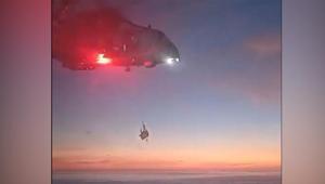 Cezayir açıklarında yaralanan Türk denizci helikopterle tahliye edildi