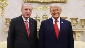 SON DAKİKA Cumhurbaşkanı Erdoğan, Trump ile görüştü