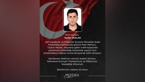 Bakan Çiftçiden şehit polis memuru Tayfun Akalan için başsağlığı mesaj