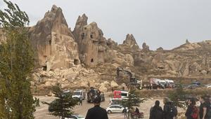 Son dakika... Kapadokyada peribacası çöktü: Ölü ve yaralılar var