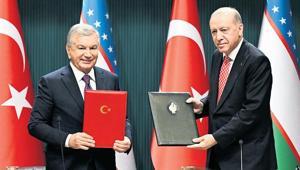 Özbekistan ile 5 anlaşma imzalandı