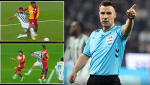 Galatasaray maçında tartışma yaratan pozisyon