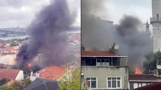 Fatih'te 3 gecekonduda yangın! Çok sayıda ekip sevk edildi