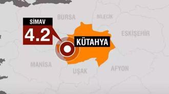 Kütahya'da 4.2 büyüklüğünde deprem