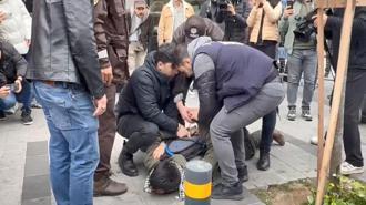 Mecidiyeköy'de gözaltına alınan kişinin üzerinden makas çıktı