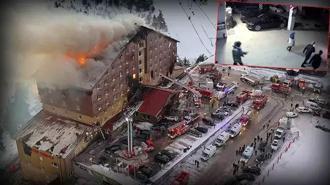 Kartalkaya'daki yangın faciasında şoke eden görüntüler! Otel sahiplerinin araçlarını kurtarmaya gitmişler