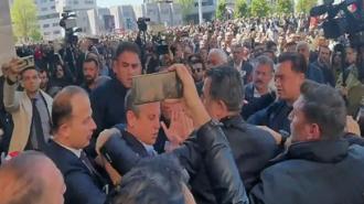 CHP lideri Özgür Özel'e yumruklu saldırı