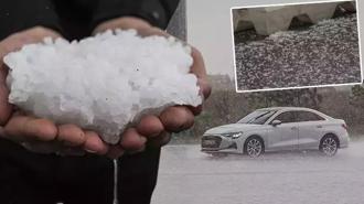 Mayıs ayında misket büyüklüğünde dolu! Ankara'da bir anda bastırdı: Meteoroloji'den hava durumu raporu