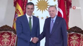 Cumhurbaşkanı Erdoğan, İspanya Başbakanı Pedro Sanchez'i kabul etti