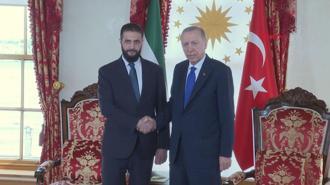 Cumhurbaşkanı Erdoğan, Şara ile bir araya geldi