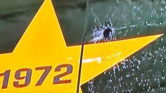Galatasaray takım otobüsüne Göztepe deplasmanında taşlı saldırı!