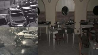 Kağıthane’de dehşet anları! Eğlence mekanına el bombalı saldırı kamerada
