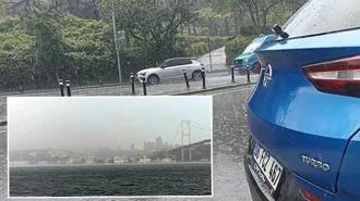 İstanbul'u dolu vurdu! Yağışa hazırlıksız yakalanlar zor anlar yaşadı
