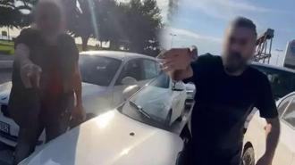 Trafikte dehşet: Kadın sürücü, 2 çocuğunun yanında saldırıya uğradı