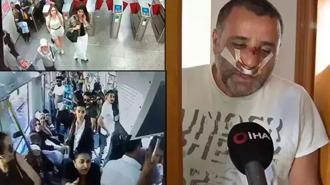 Marmaray'da darp olayından yeni görüntüler! Babadan şikayetçi olan kadının ifadesi ortaya çıktı