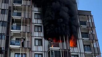 Çanakkale’de site yangını: 10 kişi hastaneye kaldırıldı