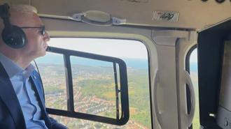 İstanbul Valisi Davut Gül, bayram trafiğini havadan denetledi