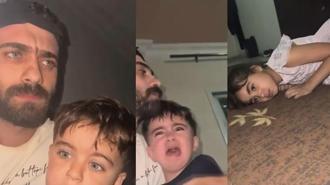 Gazzeli çocuğun sözleri yürek burktu: Bomba mı yağıyor baba?