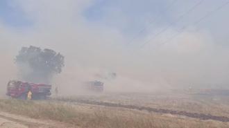 Çanakkale’de tarım arazisinde yangın