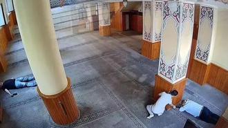 Camide skandal görüntü! Güvenlik kamerası her şeyi kaydetti