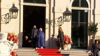 Cumhurbaşkanı Erdoğan, Hollanda Kralı Alexander'ın NATO liderleri onuruna verdiği yemeğe katıldı