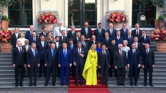 Cumhurbaşkanı Erdoğan, Hollanda Kralı Alexander'ın NATO liderleri onuruna verdiği yemeğe katıldı