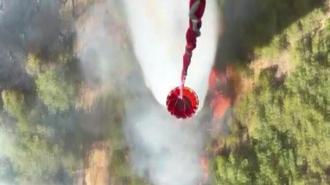 Helikopterden kaydedilen görüntü yangının boyutunu gözler önüne serdi