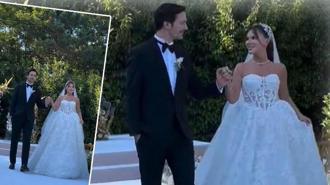 Merve Dinçkol ile Feyyaz Şerifoğlu evlendi! Hande Erçel horon oynadı