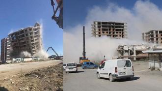 Hatay'da 13 katlı bina yıkıldı, deprem etkisi yaşattı