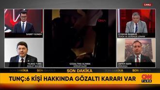 Bakan Tunç: 6 kişi hakkında gözaltı kararı var
