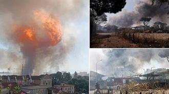 Roma'da akaryakıt istasyonunda patlama: Yaralılar var!