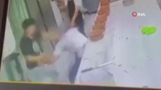 Esenyurt’ta pastanede işçilerin yumruklu kavgası kamerada