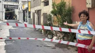 Yol çöktü, evler yıkılmak üzere! Bir ilçe korku dolu günler yaşıyor