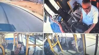 Otobüs şoförü kalp krizi geçirdi! Faciayı yolcu önledi