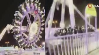 Suudi Arabistan'da lunaparktaki oyuncak yere çakıldı: 23 yaralı
