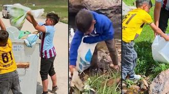 Bakan Kurum'dan yayladaki çöpleri toplayan iki kardeşe teşekkür