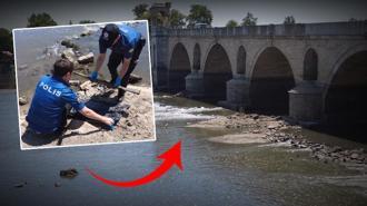 Meriç Nehri'nin suları çekildi, ortaya çıkan şey şoke etti
